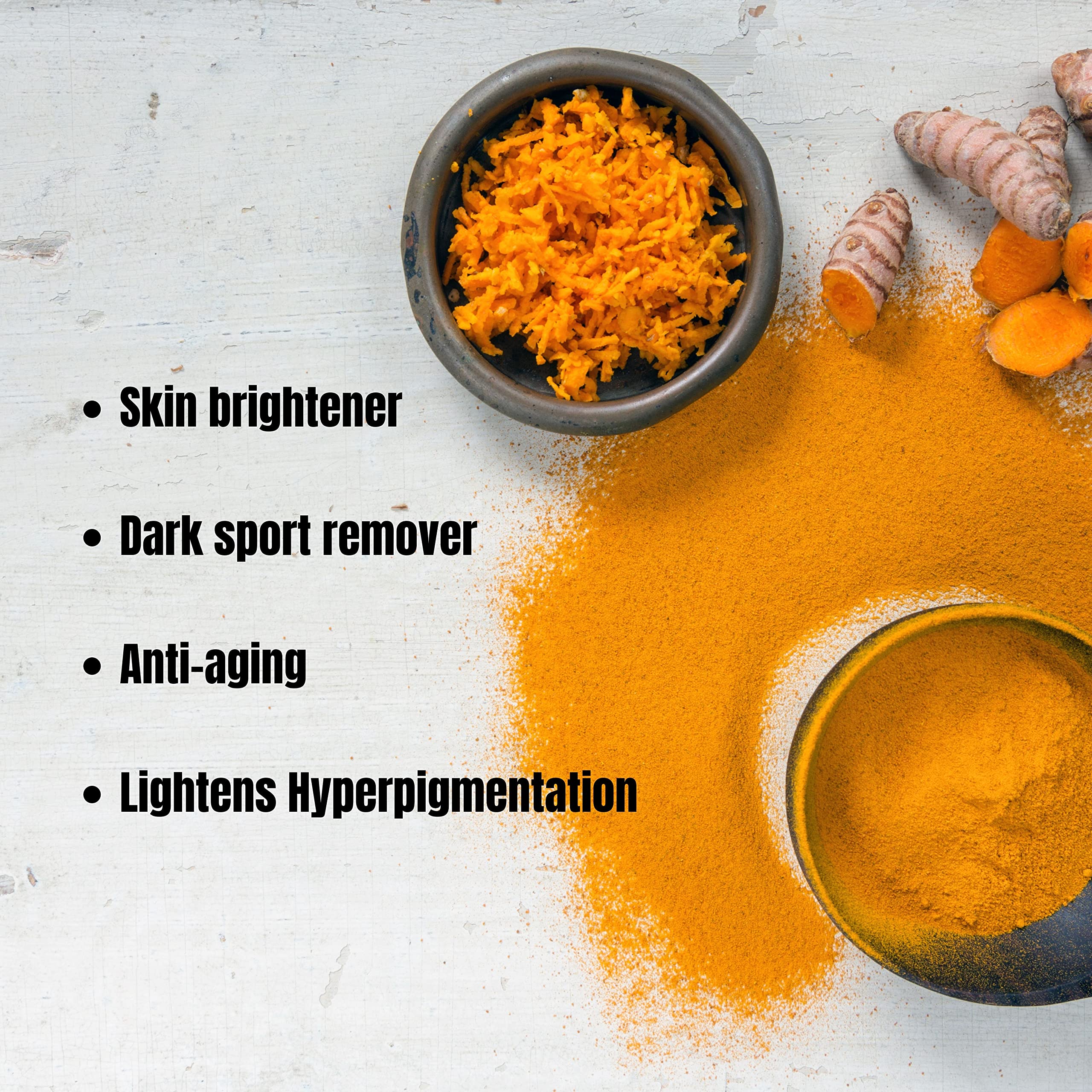 Turmeric And Kojic Acid Skin Brightening Soap All Natural Gentle Cleanser For All Skin Types. Fights Acne, Reduces Dark Spots &