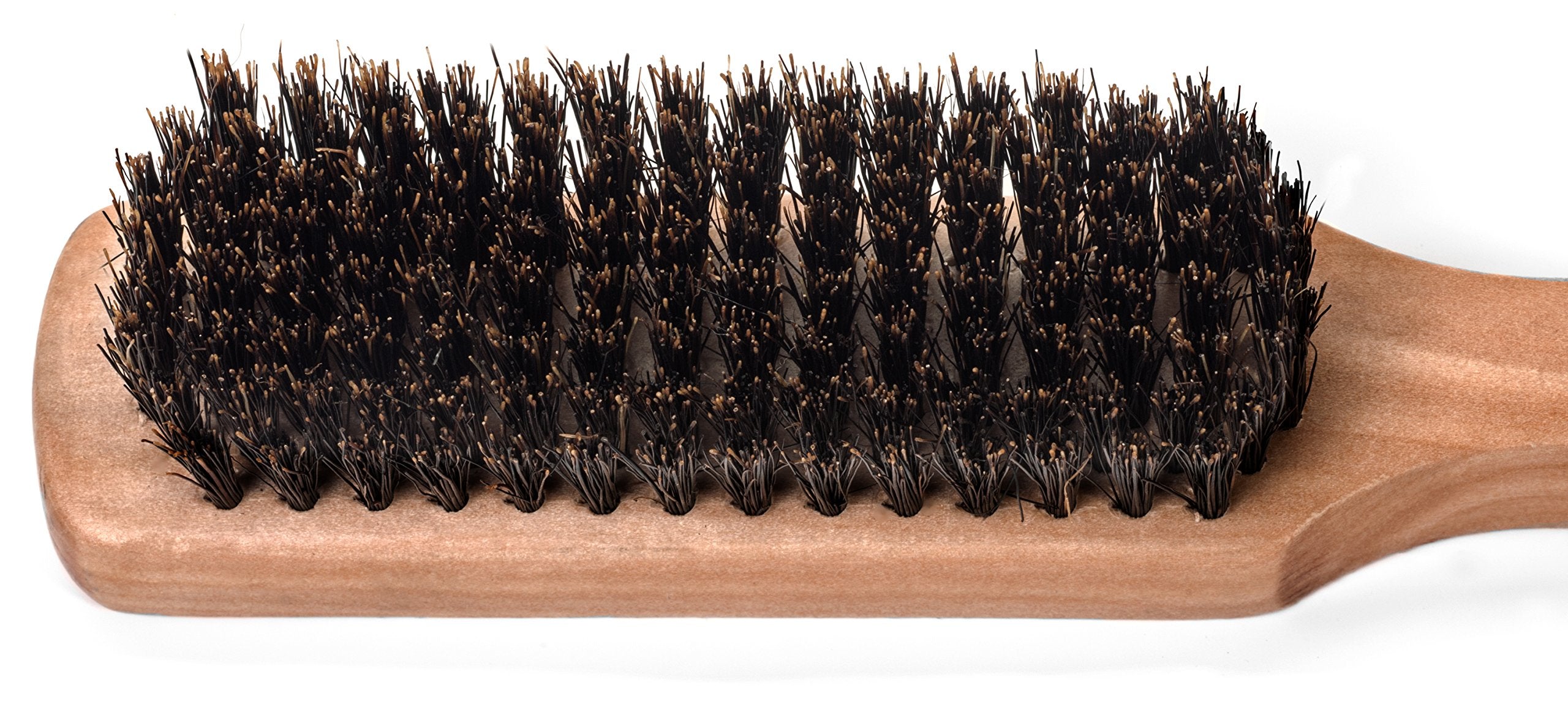 GranNaturals Boar Bristle Hair Brush for Men - Natural Wooden Wave Brush for Fine, Thin or Thick Hair - 1 Count, Brown