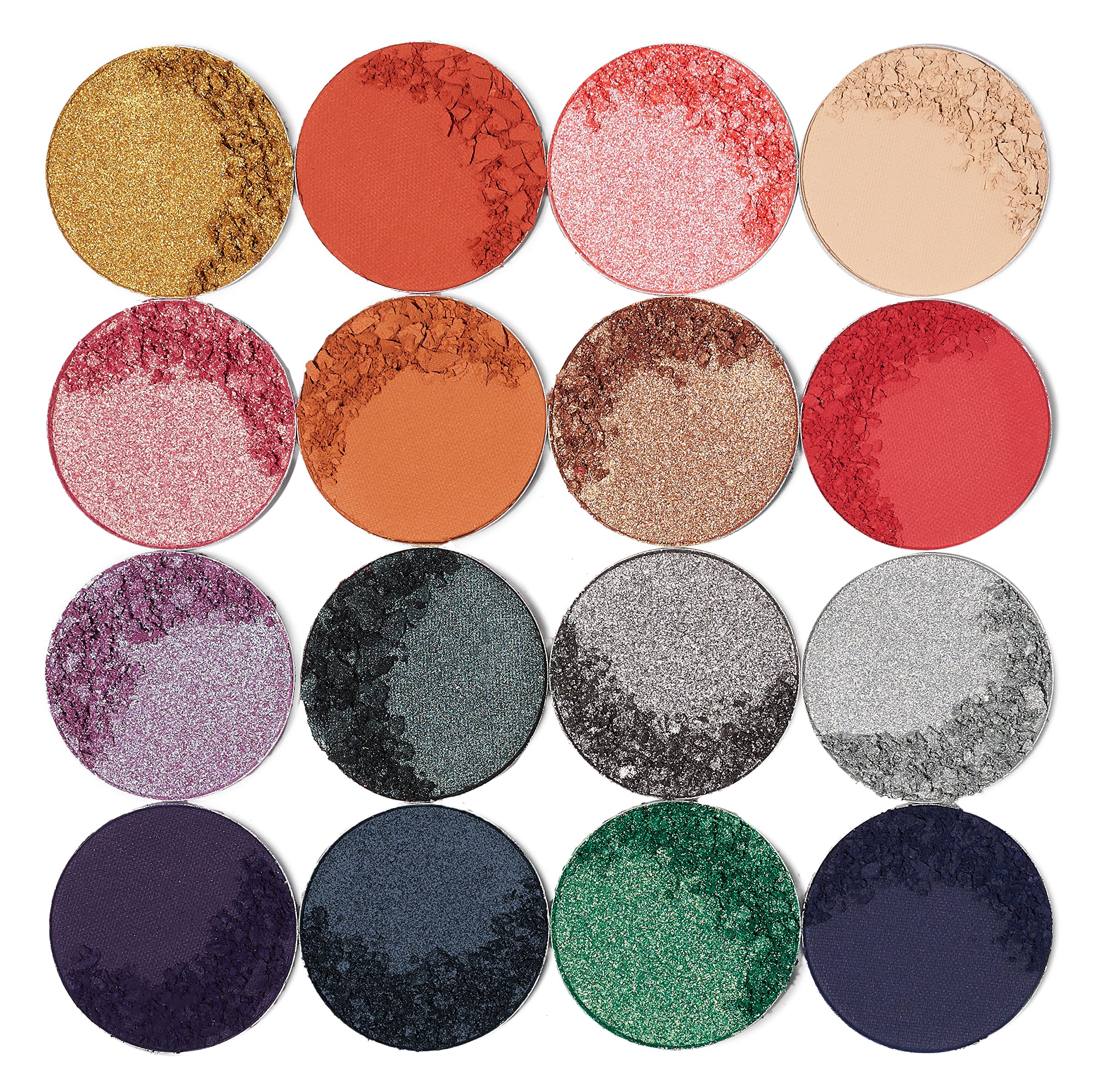 Juvia'S Place Palette The Magic Mini - Bright And Bold Red, Shades Of 16, Professional Eye Makeup, Pigmented Palette, Makeup Pal