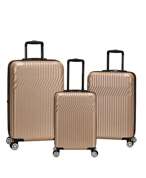Pista 3 Pc Abs Non-Expandable Luggage Set