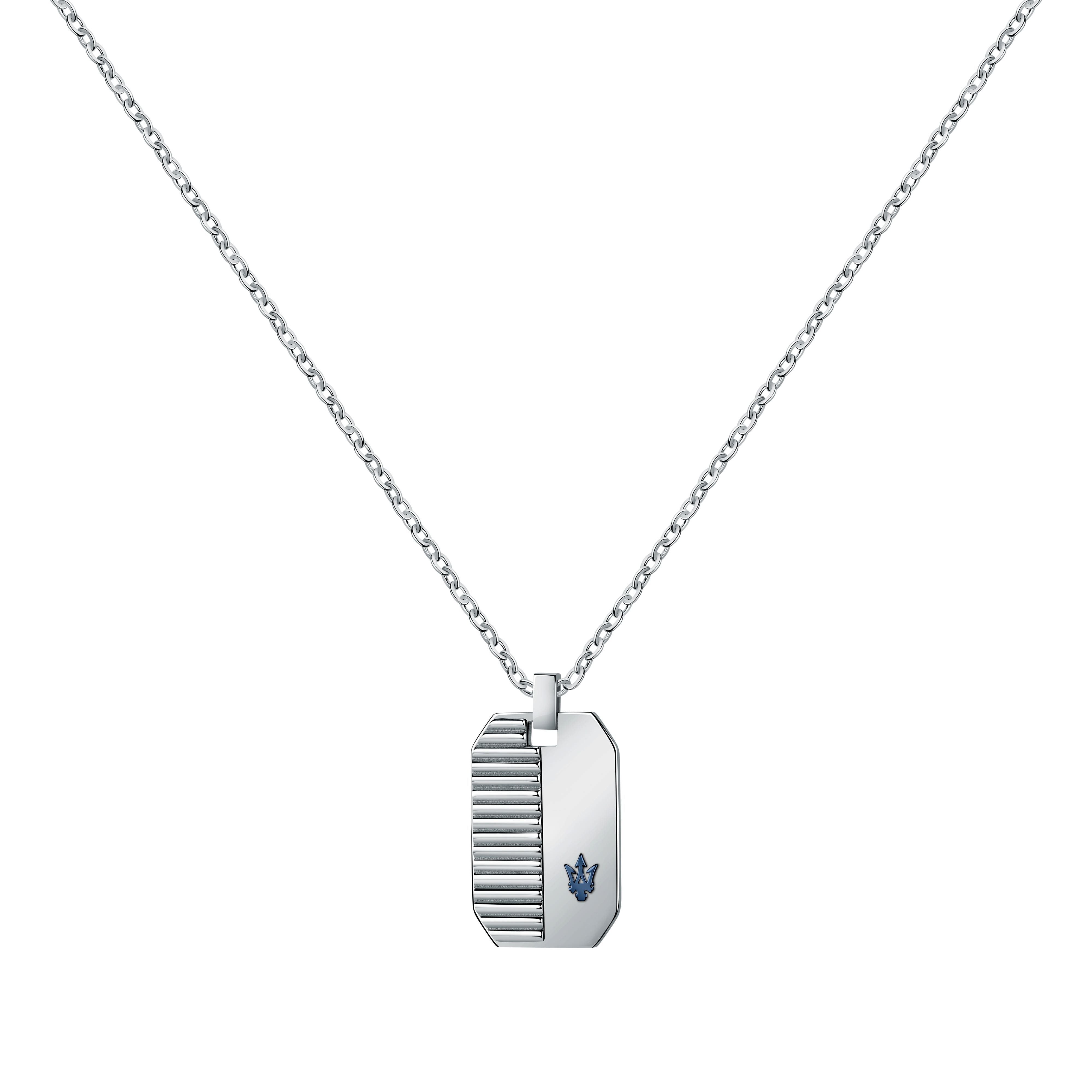 Maserati Jewels Stainless Steel Necklace With Charm Jm222Avd02 For Men