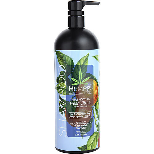 Hempz By Hempz Triple Moisture Fresh Citrus Herbal Shampoo For Drydamaged Hair 338 Oz(D0102H5Fj58)