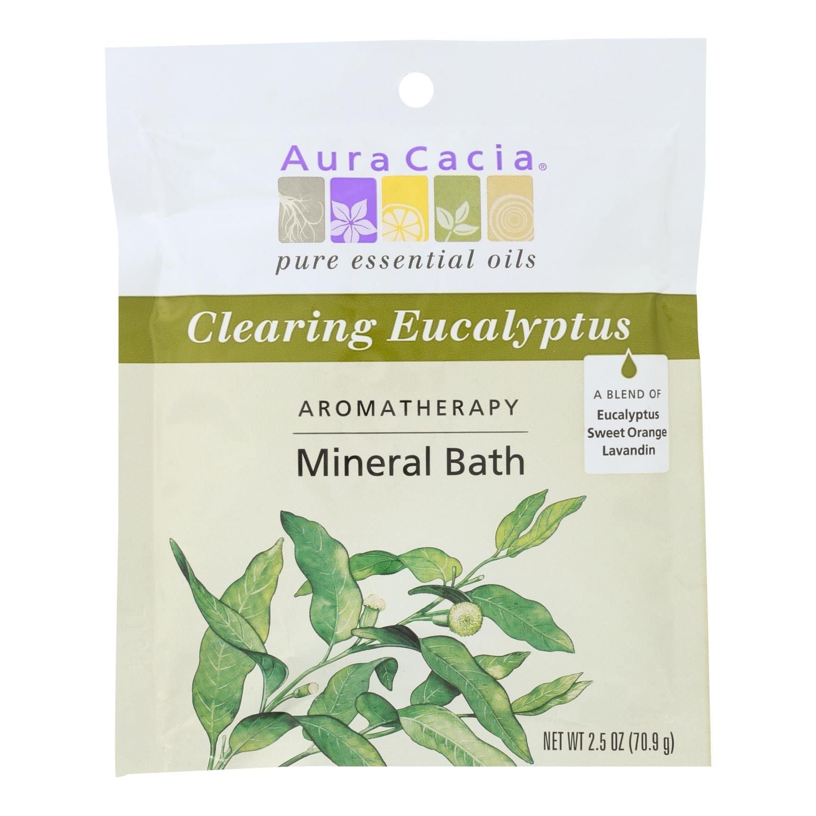 Aura Cacia - Aromatherapy Mineral Bath Eucalyptus Harvest - 25 Oz - Case Of 6(D0102H5Wm58)