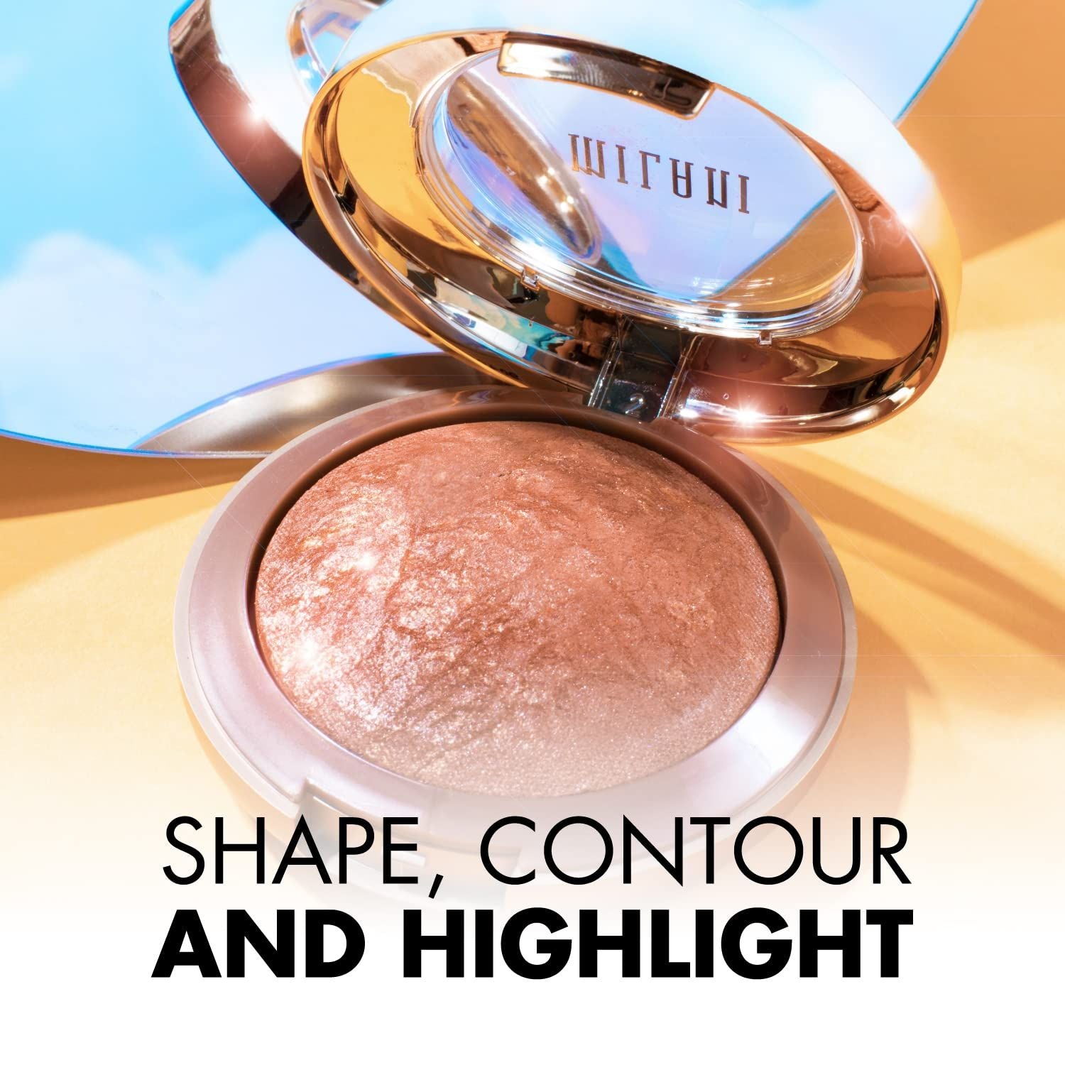 Milani Baked Bronzer - Dolce, Cruelty-Free Shimmer Bronzing Powder To Use For Contour Makeup, Highlighters Makeup, Bronzer Makeu